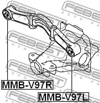 FEBEST MMB-V97R - Csapágy, differenciál CITROËN DODGE JEEP MITSUBISHI MITSUBISHI (GAC) PEUGEOT