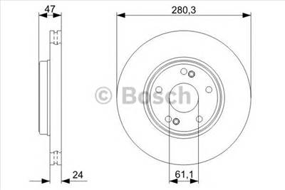 BOSCH 0 986 479 743 - féktárcsa RENAULT