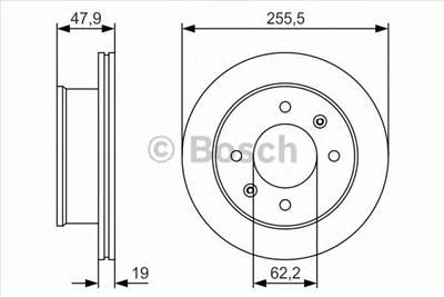 BOSCH 0 986 479 S21 - féktárcsa HYUNDAI