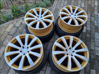  5x112 lyukosztású 19" újszerű alufelni, rajta 225/35 kopott nyári gumi gumi 