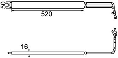 MAHLE CLC 103 000P - olajhűtő, kormányzás BUICK (SGM) OPEL SAAB VAUXHALL