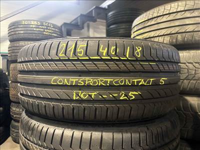 215/40r 18 Continental ÚJ 2025 nyárigumi 4db eladó 215/40r18 garnitúra