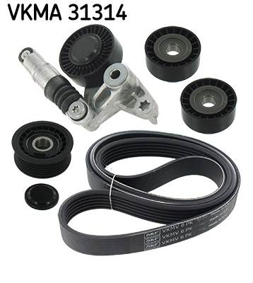 SKF VKMA 31314 - hosszbordás szíj készlet AUDI VW