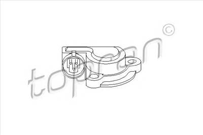 TOPRAN 206 028 - fojtószelepállás érzékelő OPEL VAUXHALL