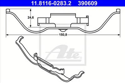 ATE 11.8116-0283.2 - Rugó, féknyereg LAND ROVER