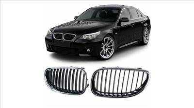 BMW E60 E61 limousine touring króm - fekete vese