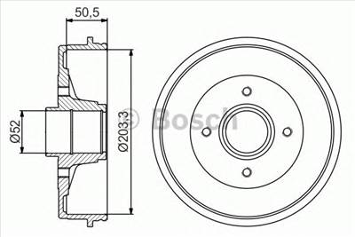 BOSCH 0 986 477 175 - fékdob DACIA RENAULT