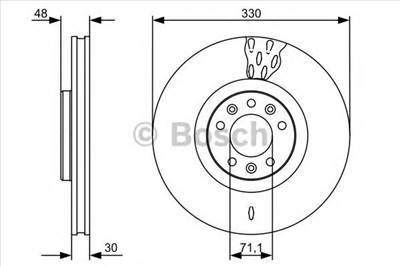 BOSCH 0 986 479 529 - féktárcsa CITROËN PEUGEOT