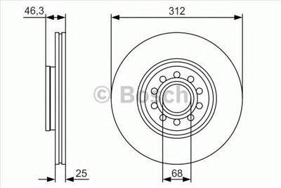 BOSCH 0 986 479 S23 - féktárcsa AUDI SEAT