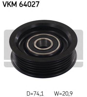 SKF VKM 64027 - hosszbordásszíj vezetőgörgő MAZDA