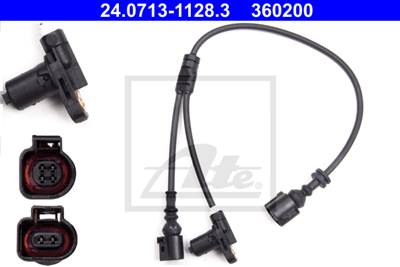 ATE 24.0713-1128.3 - kerékfordulatszám érzékelő FORD SEAT VW