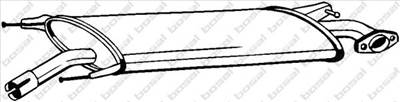 BOSAL 279-445 - középső kipufogó dob TOYOTA