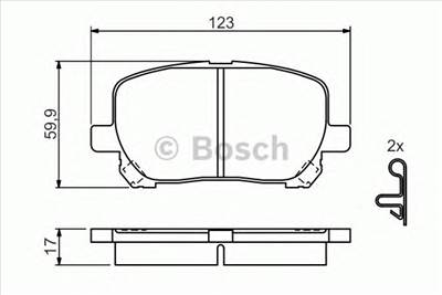 BOSCH 0 986 424 761 - fékbetét TOYOTA