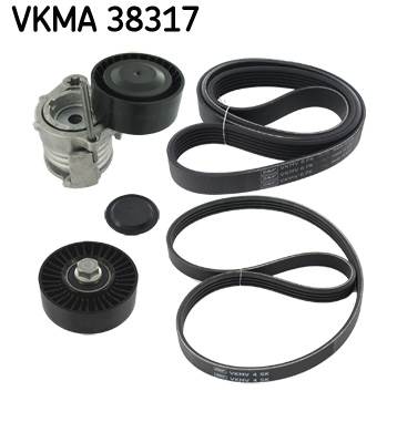 SKF VKMA 38317 - hosszbordás szíj készlet BMW