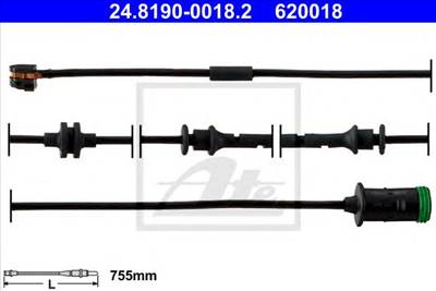 ATE 24.8190-0018.2 - fékbetét kopásjelző CHEVROLET OPEL VAUXHALL