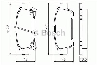 BOSCH 0 986 424 762 - fékbetét TOYOTA