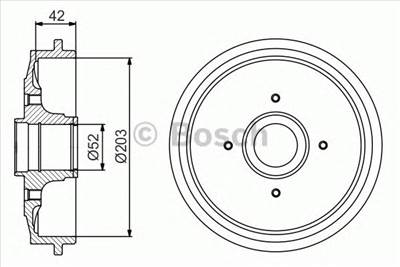 BOSCH 0 986 477 201 - fékdob CITROËN DS PEUGEOT