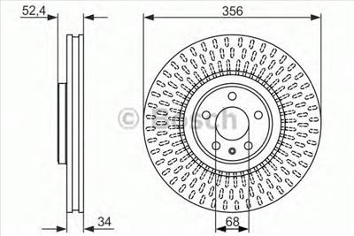 BOSCH 0 986 479 748 - féktárcsa AUDI