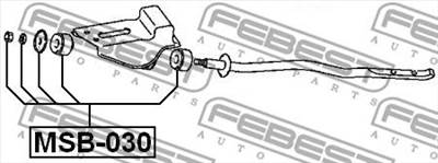 FEBEST MSB-030 - Lengőkar szilent MITSUBISHI