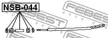 FEBEST NSB-044 - Lengőkar szilent NISSAN NISSAN (ZHENGZHOU)