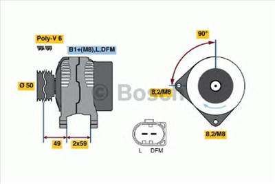 BOSCH 0 986 041 920 - generátor SEAT SKODA VW