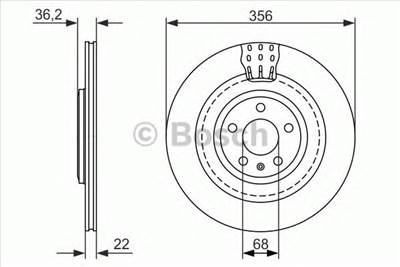 BOSCH 0 986 479 749 - féktárcsa AUDI