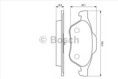 BOSCH 0 986 494 034 - fékbetét RENAULT