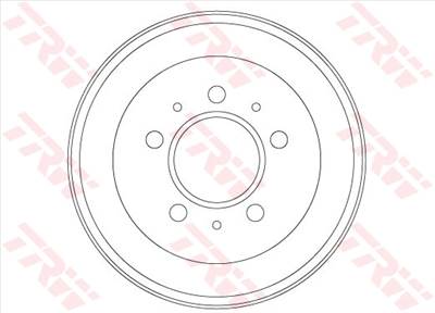 TRW DB4453 - fékdob SSANGYONG