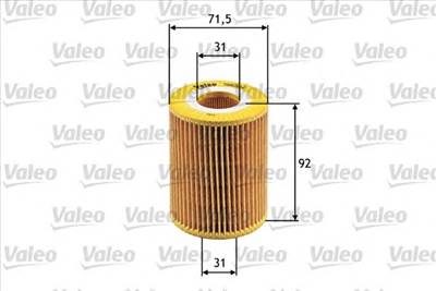 VALEO 586504 - olajszűrő HONDA OPEL VAUXHALL