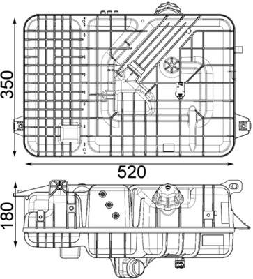 MAHLE CRT 236 000P - hűtőfolyadék kiegyenlítőtartály MERCEDES-BENZ