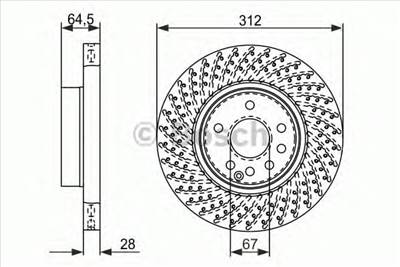 BOSCH 0 986 479 072 - féktárcsa MERCEDES-BENZ