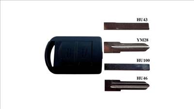 Opel Agila A, Opel Corsa C, Opel Meriva A, Opel Tigra TwinTop, Opel Combo C kulcsház nyers kulcs 