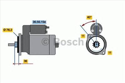 BOSCH 0 986 018 200 - önindító SEAT VW