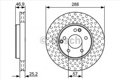 BOSCH 0 986 478 624 - féktárcsa MERCEDES-BENZ