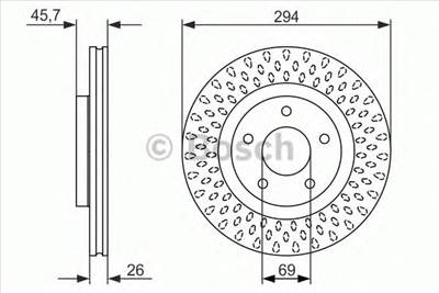 BOSCH 0 986 479 751 - féktárcsa CHRYSLER CITROËN DODGE JEEP MITSUBISHI PEUGEOT