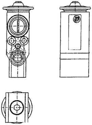 MAHLE AVE 90 000P - táguló szelep, klímaberendezés OPEL PEUGEOT SAAB SEAT VAUXHALL VW