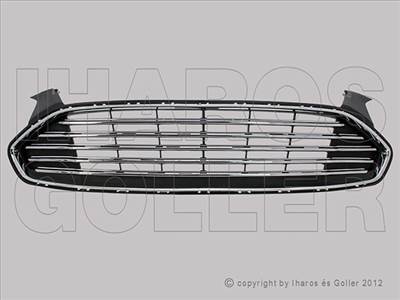 Ford Mondeo 2015-2019 - Hűtődíszrács fekete, króm kerettel kpl.