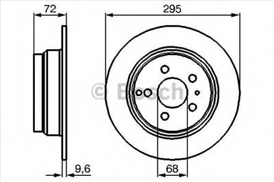 BOSCH 0 986 478 628 - féktárcsa VOLVO