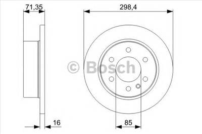 BOSCH 0 986 479 295 - féktárcsa MERCEDES-BENZ VW