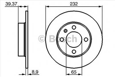 BOSCH 0 986 479 C67 - féktárcsa SEAT VW