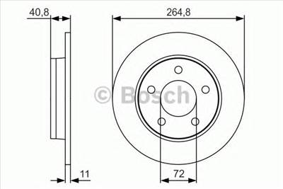 BOSCH 0 986 479 S50 - féktárcsa MAZDA