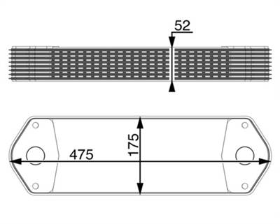MAHLE CLC 11 000P - Olajhűtő, motorolaj SCANIA