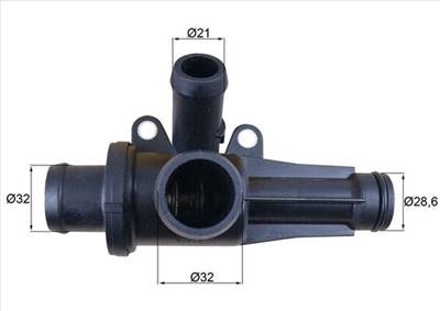 MAHLE TH 45 87 - termosztát, hűtőfolyadék MITSUBISHI SMART
