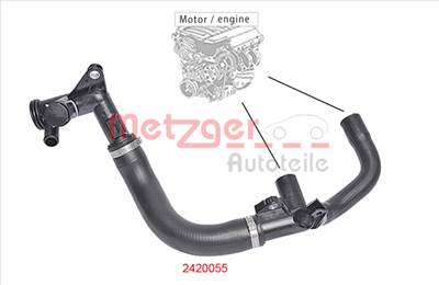 METZGER 2420055 - hűtőcső FORD
