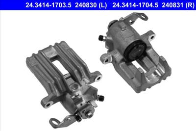 ATE 24.3414-1704.5 - féknyereg SEAT SKODA VW
