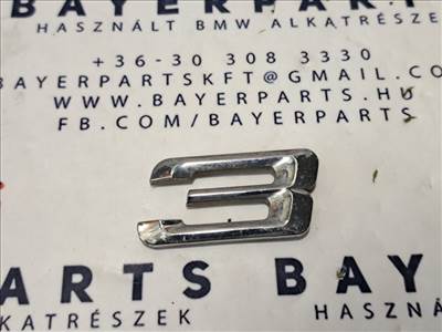Bmw E46 hátsó gyári hátsó 3-as 3 típusjelzés csomagtérfedél embléma felirat 