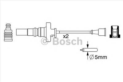 BOSCH 0 986 357 273 - gyújtókábel szett MITSUBISHI