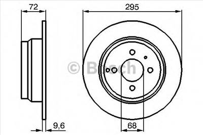 BOSCH 0 986 478 640 - féktárcsa VOLVO