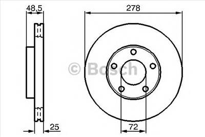BOSCH 0 986 479 C68 - féktárcsa MAZDA