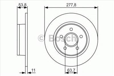 BOSCH 0 986 479 S51 - féktárcsa FORD